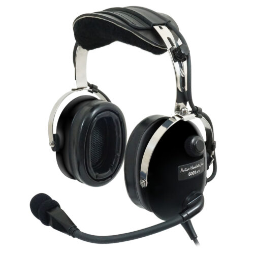 Aviation Headset 6001 Black Gloss